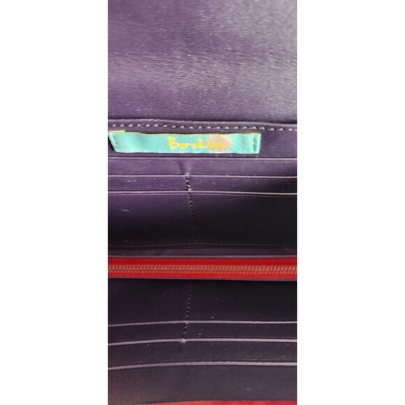 Boden Patent Leather red Wallet 8" Classic Hobo Style 90's Y2k - Picture 4 of 6